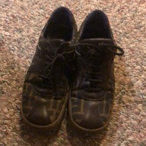 Authentic Fendi Print Sneaker size 6 women’s